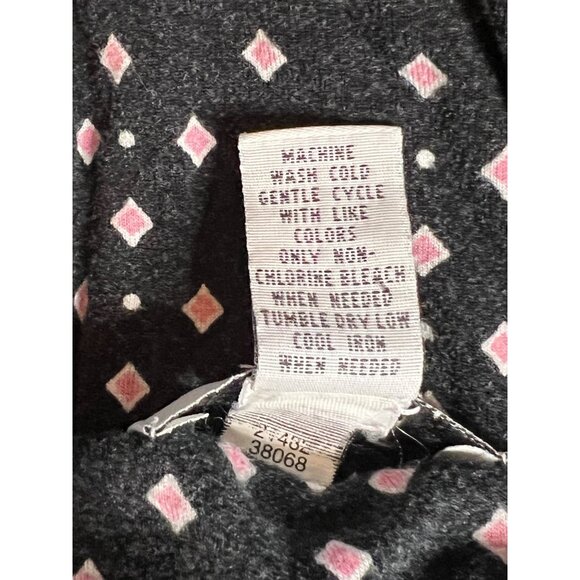 Alfani Intimates Black  Pink Diamond Pattern Sleeveless Maxi Dress XL Athleisure - Picture 12 of 14